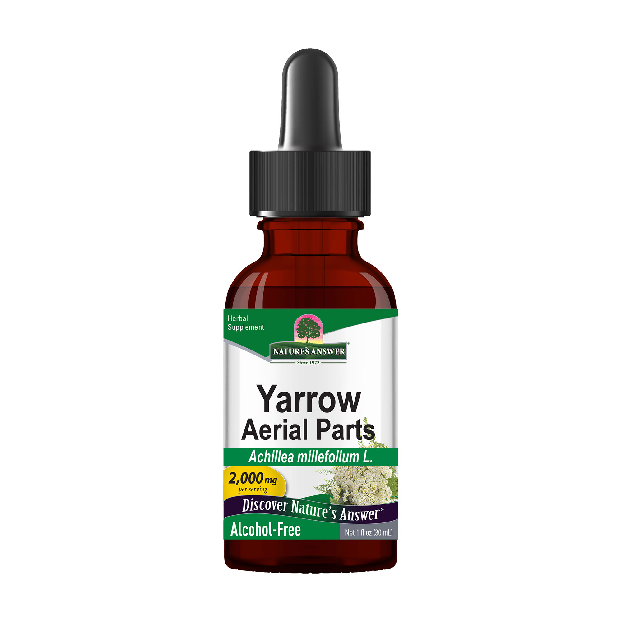 Екстракт деревію Nature's Answer Yarrow Aerial Parts 2000 мг, в рідині, 30 мл